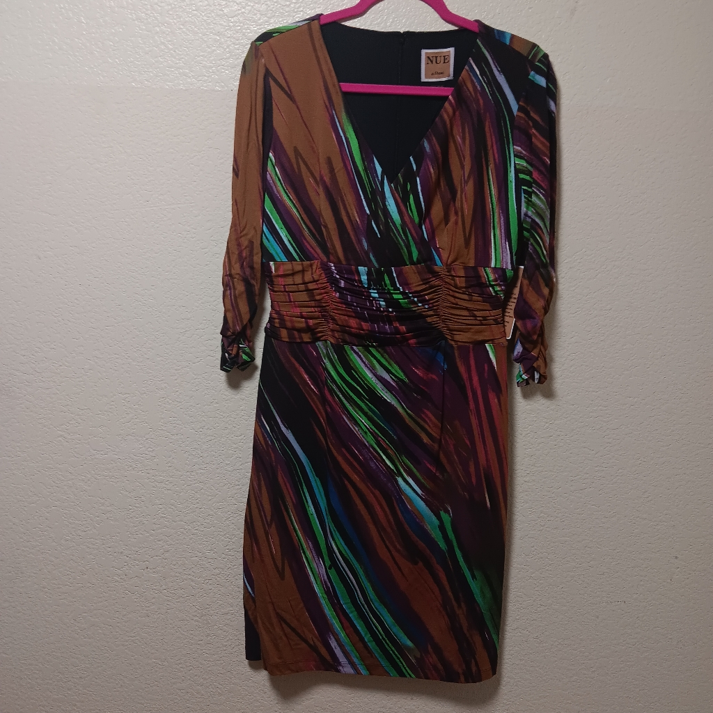 Colorful Abstract Print Dress